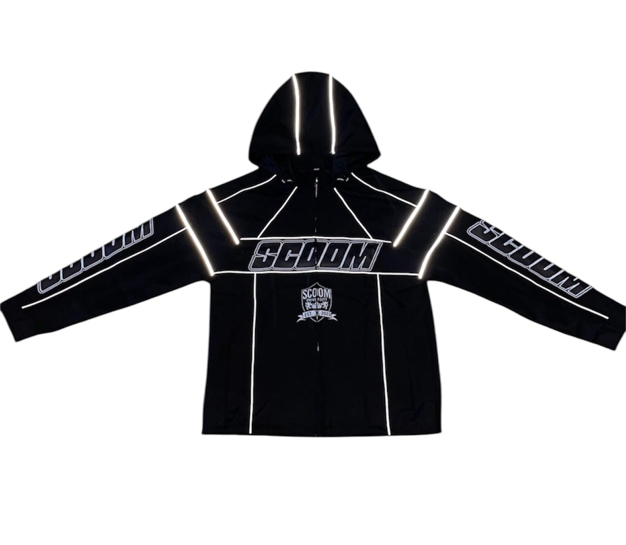 Jet Black Reflective Jacket